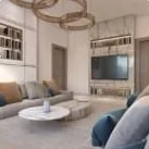 Premium living room renovation: Ceiling, lighting and finishes