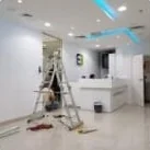 Office renovation: Reception, ceilings and lighting