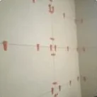 Bathroom wall & floor tiles: Levelled with tile clips for a flat finish